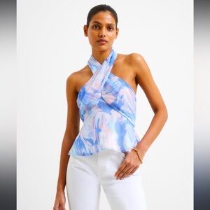 French Connection NWT Women's Purple and Pink Blouse
Size 2